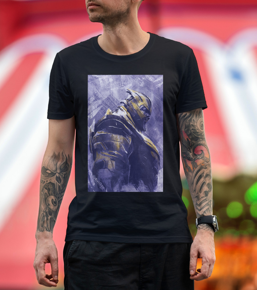 Marvel Avengers Endgame Thanos Painted Epic Warrior T-Shirt