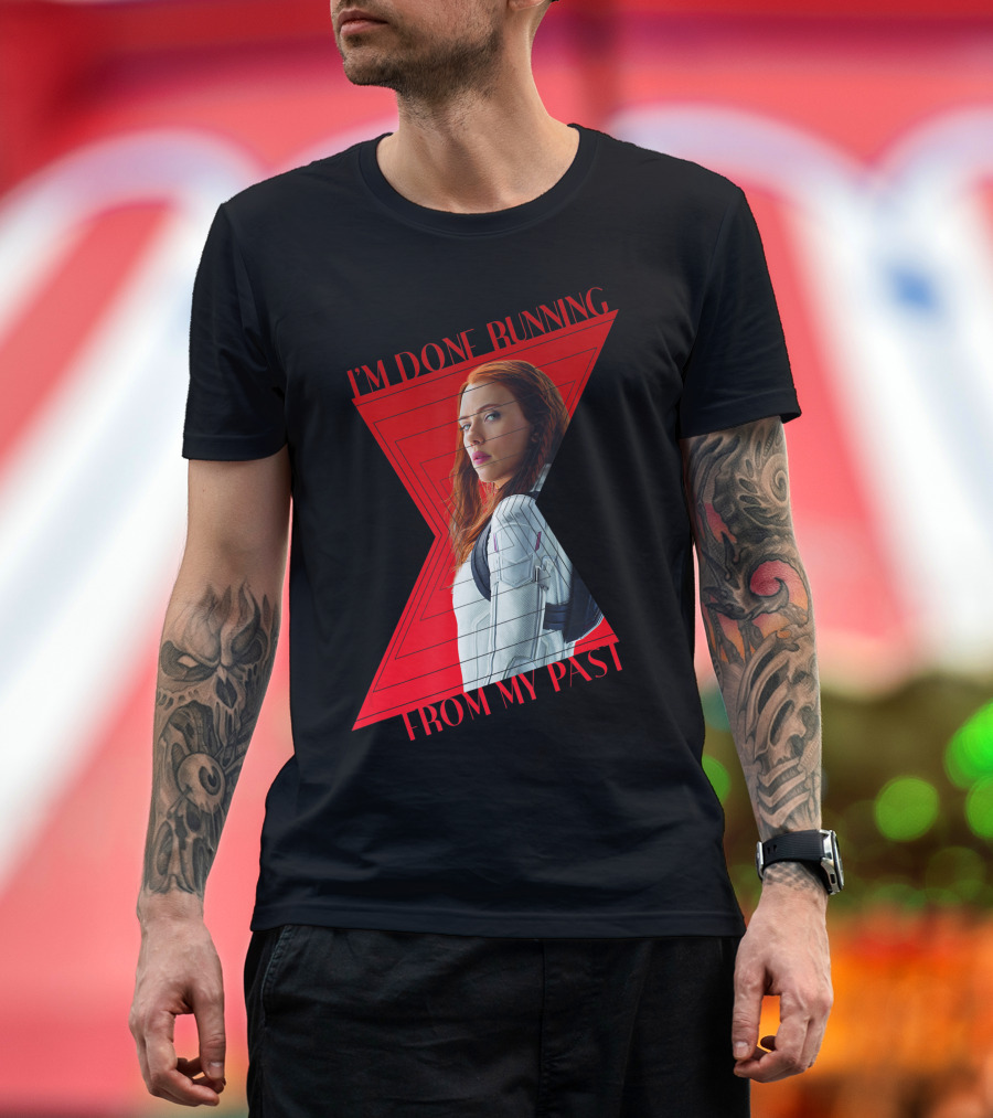 Marvel Black Widow I'm Done Running From My Past T-Shirt