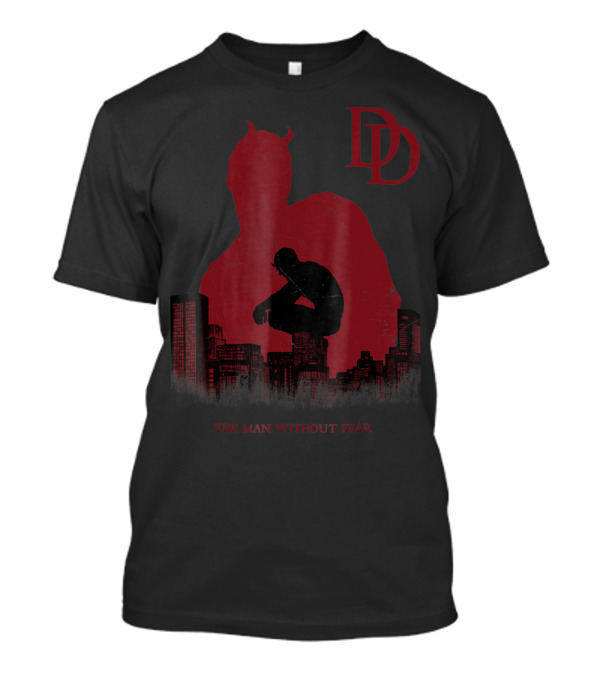 Marvel Daredevil The Man Without Fear City Silhouette DD T-Shirt