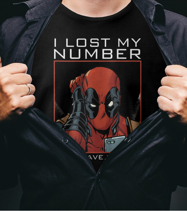 Marvel Deadpool I Lost My Number Can I Have Yours T-Shirt