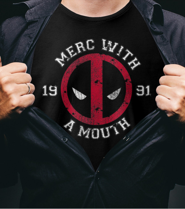 Marvel Deadpool Merc With A Mouth 1991 T-Shirt
