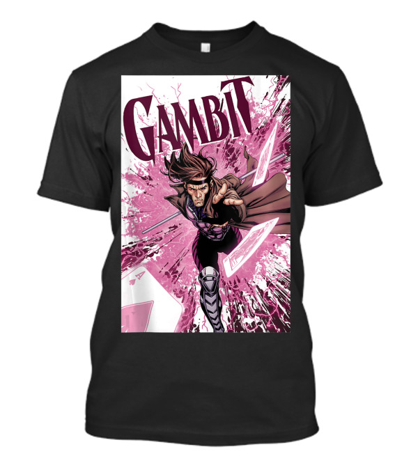 Gambit Marvel Action Pose Dynamic Comic Burst T-Shirt