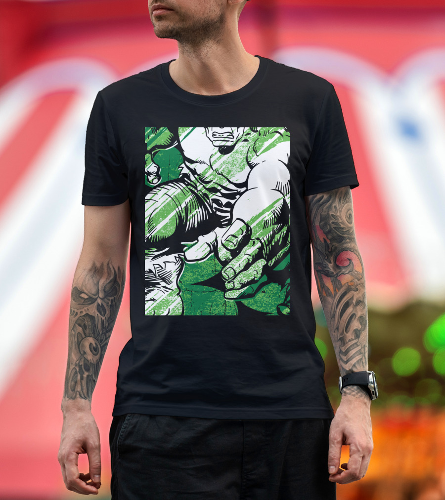 Marvel Hulk Green Shamrocks St Patricks Day T-Shirt