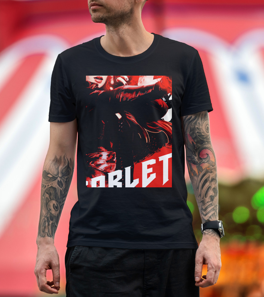 Marvel Infinity War Scarlet Witch Red Splat Aesthetic T-Shirt