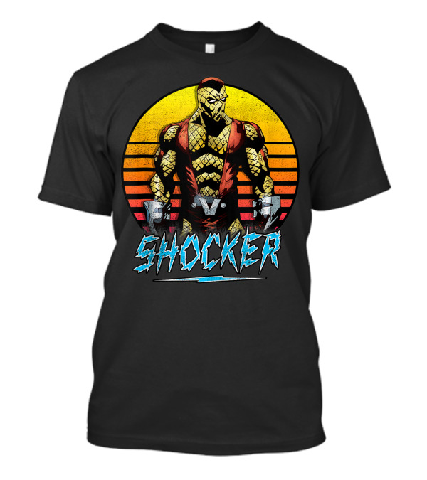 Marvel Shocker Vintage Striped Circle T-Shirt