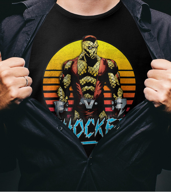 Marvel Shocker Vintage Striped Circle T-Shirt