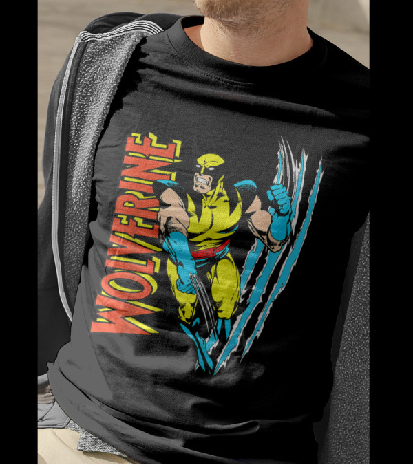 Wolverine Classic Marvel Claw Slash T-Shirt