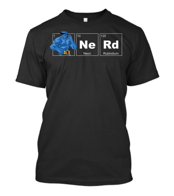 Marvel X Men Beast Periodic Table Nerd Neon Rubindium T-Shirt