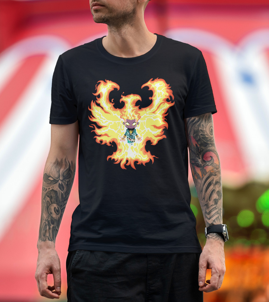 Marvel X Men Phoenix Firebird Flame Character T-Shirt