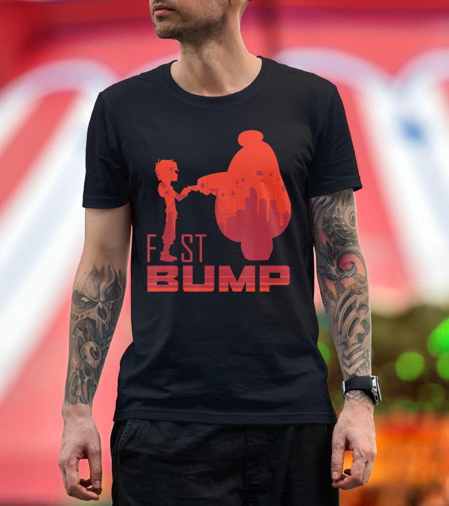 Disney Big Hero 6 Hiro And Baymax Fist Bump City T-Shirt
