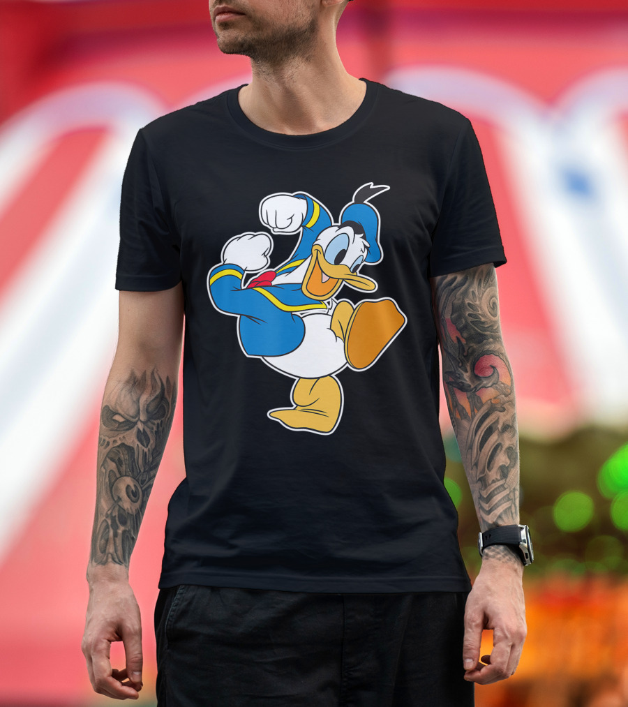 Disney Donald Duck Action Pose Energetic T-Shirt