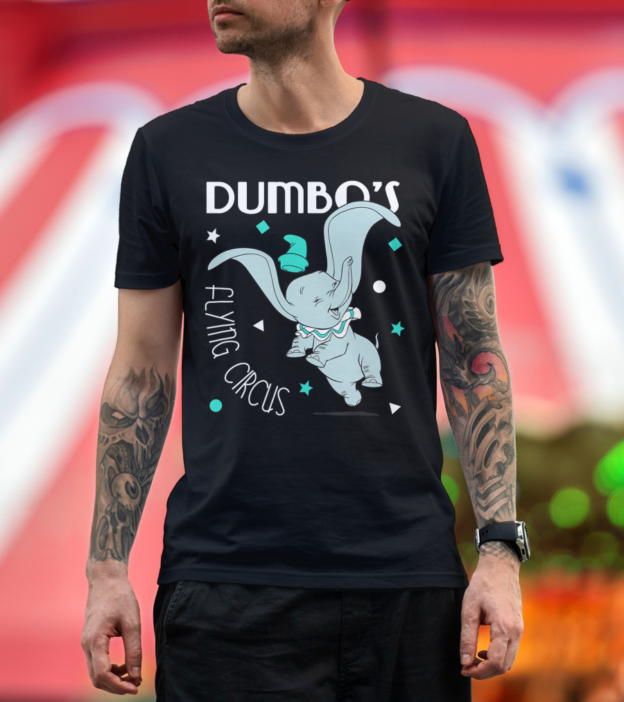 Dumbo's Flying Circus Cute Elephant Disney T-Shirt