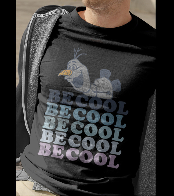 Disney Frozen 2 Olaf Be Cool Word Stack T-Shirt