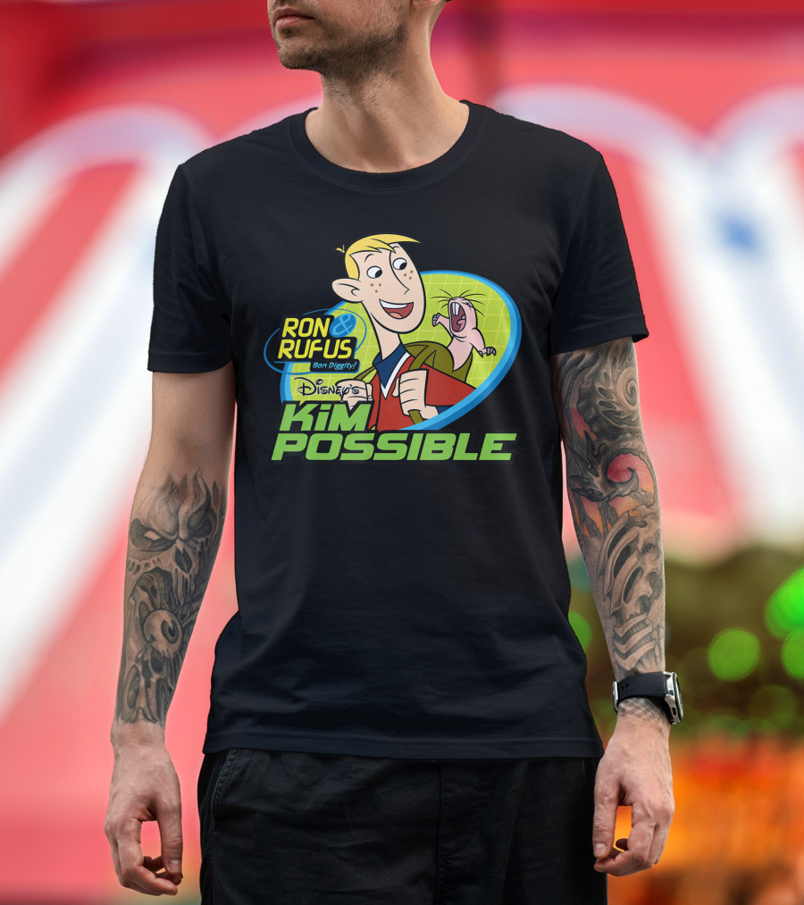 Disney Kim Possible Ron and Rufus Bon Diggity T-Shirt