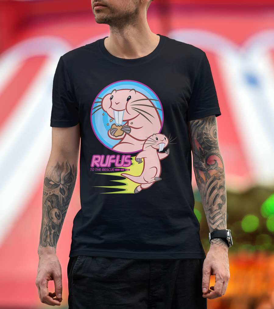 Disney Kim Possible Rufus To The Rescue Animation Character Eating Cookie T-Shirt