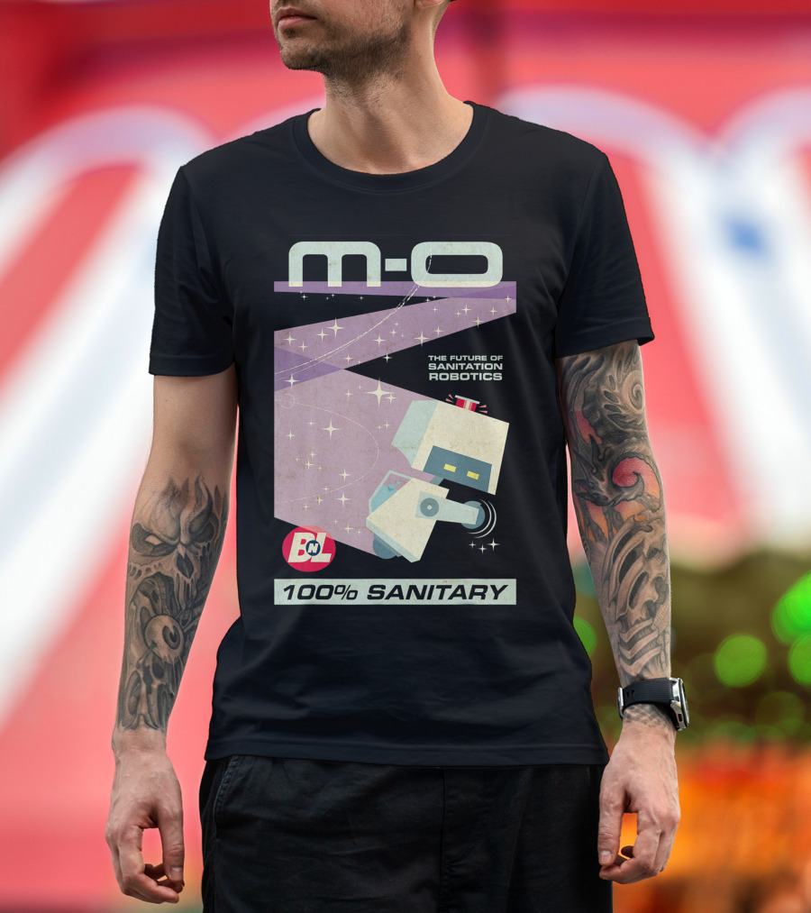 Disney Pixar M-O 100% Sanitary The Future of Sanitation Robotics T-Shirt