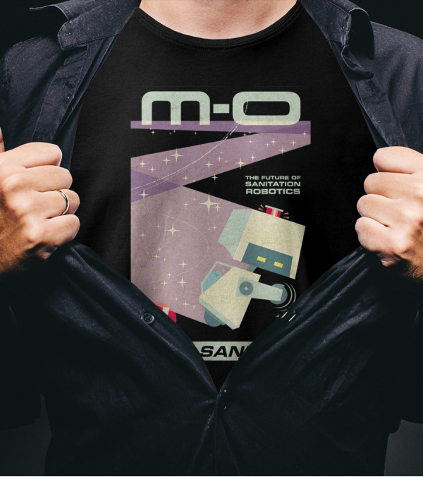 Disney Pixar M-O 100% Sanitary The Future Of Sanitation Robotics T-Shirt