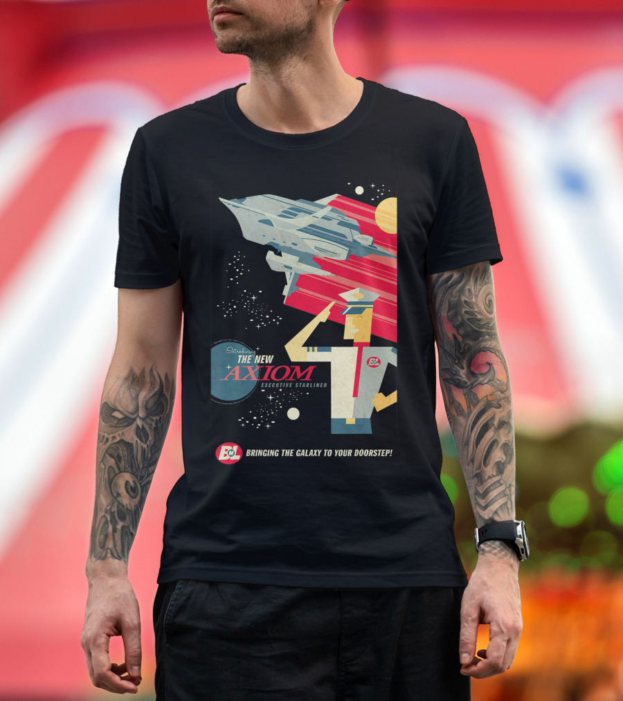 Disney Pixar Wall E Axiom Bringing the Galaxy to Your Doorstep T-Shirt