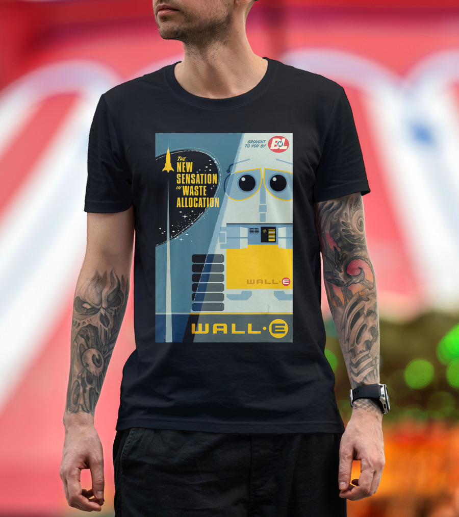 BnL Presents Wall E The New Sensation in Waste Allocation T-Shirt