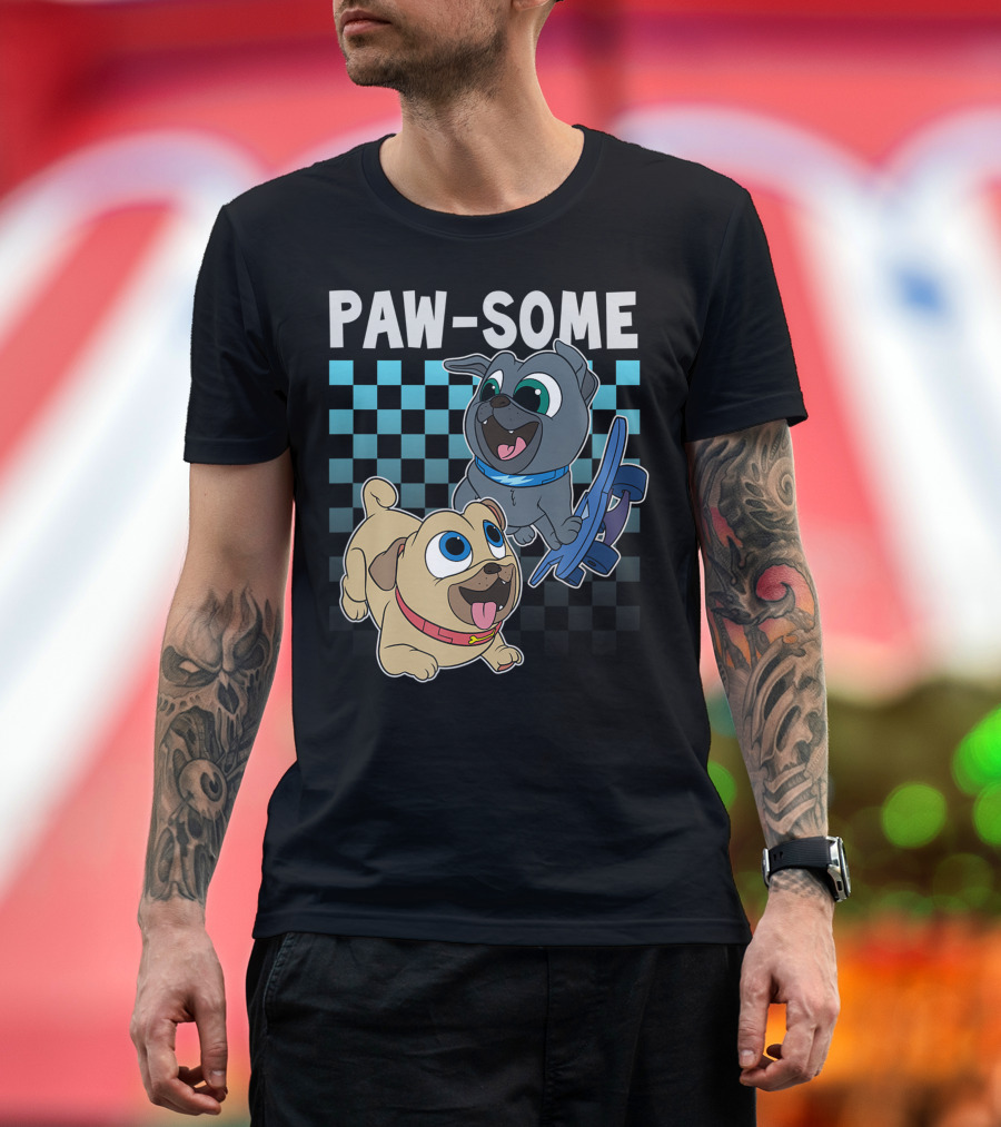 Disney Puppy Dog Pals Paw-Some Fun with Skateboarding Pals T-Shirt