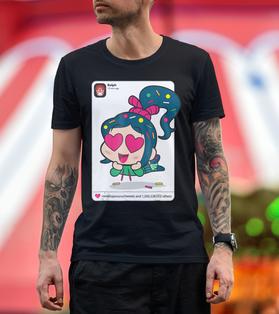 Ralph Breaks The Internet Vanellope von Schweetz Heart Eyes Sprinkles T-Shirt