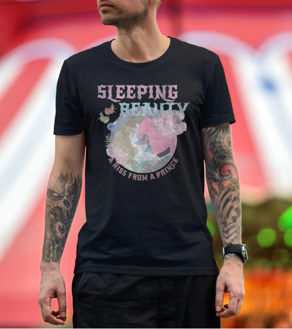Premium T-Shirt: Sleeping Beauty A Kiss From A Prince Fairy Tale Magic T-Shirt Sleeping Beauty A Kiss From A Prince Fairy Tale Magic T-Shirt