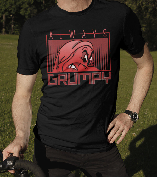 Disney Snow White Grumpy Always Grumpy Face T-Shirt