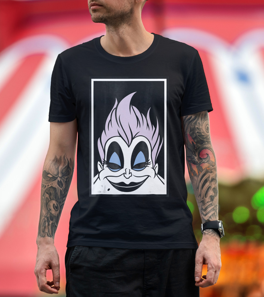 Disney Twisted Ursula Villain Face T-Shirt