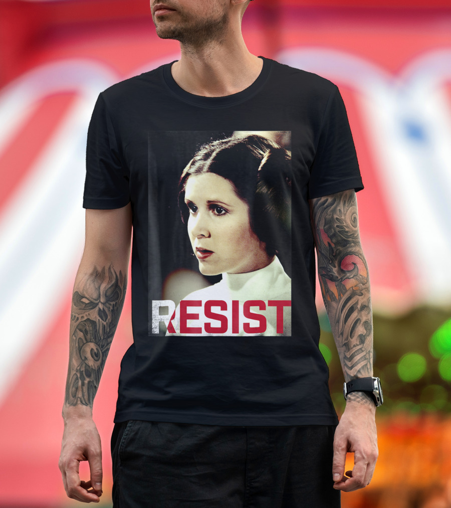 Star Wars Princess Leia Resist Iconic Sci-Fi Rebellion T-Shirt