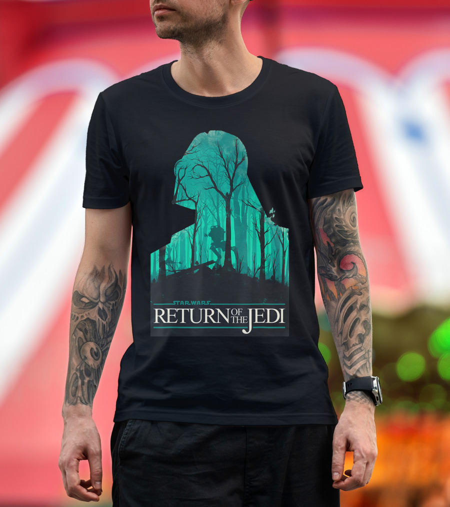 Star Wars Return Of The Jedi Vader Endor Forest T-Shirt