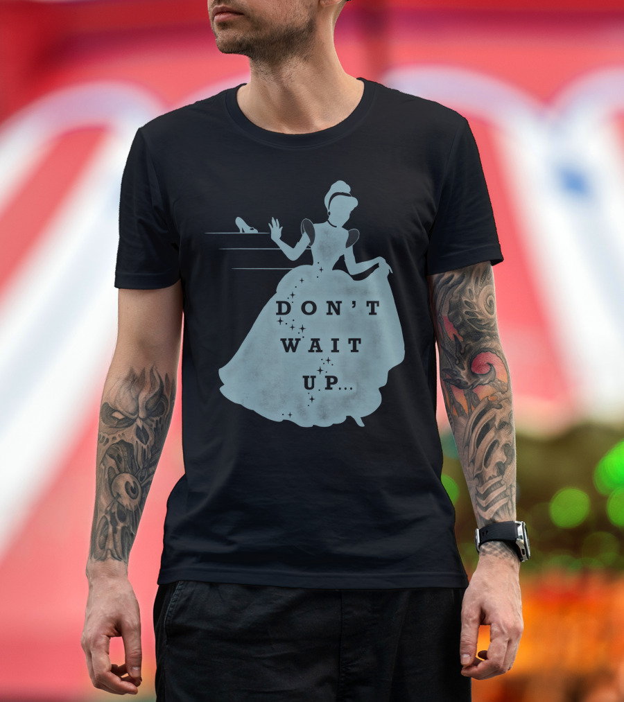 Disney Cinderella Don't Wait Up Glass Slipper T-Shirt
