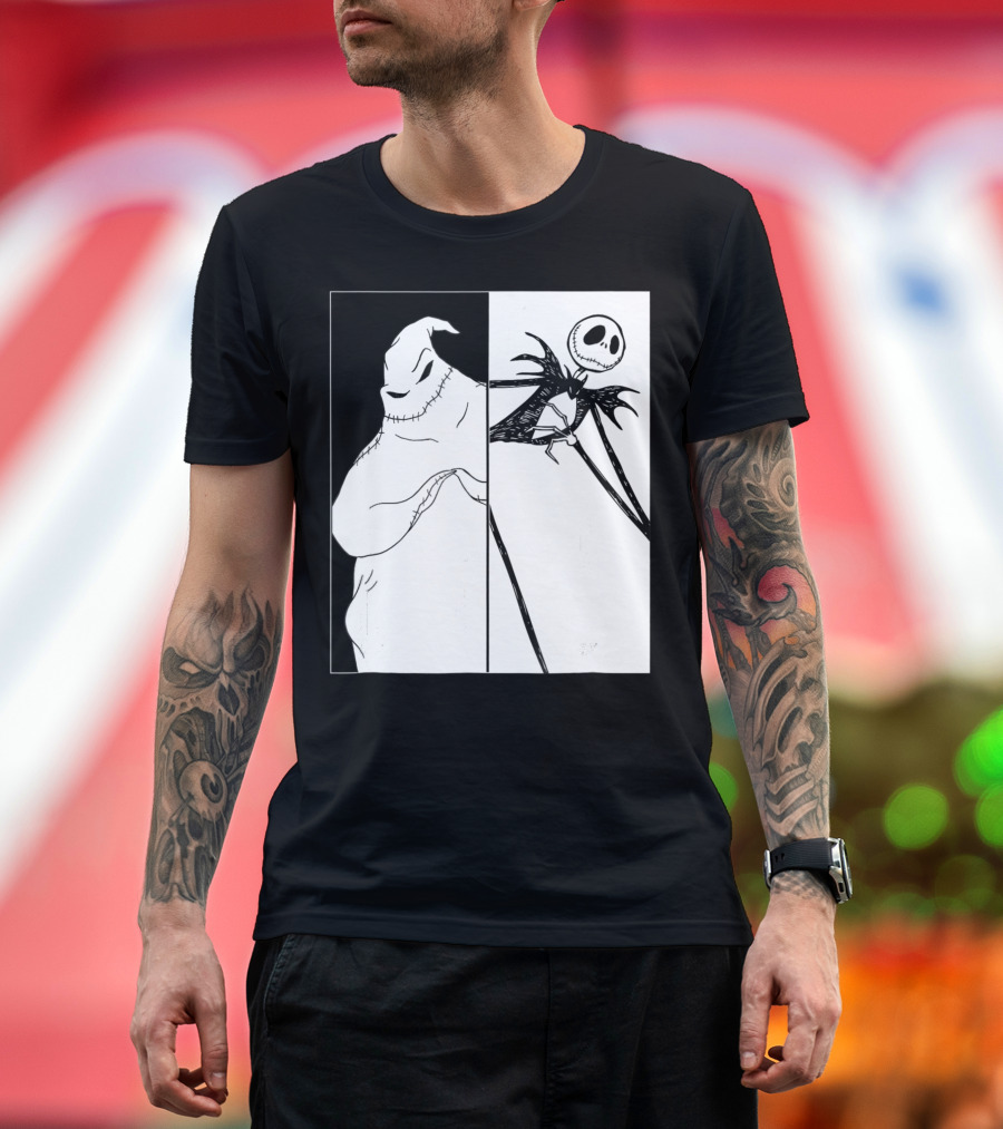 Disney Jack Skellington Vs Oogie Boogie Nightmare Before Christmas T-Shirt