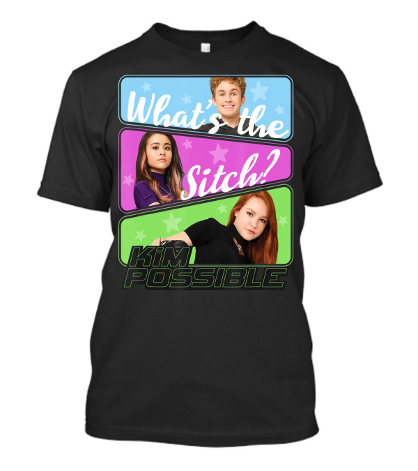 Disney Kim Possible What's The Sitch Three Block Design Stars T-Shirt