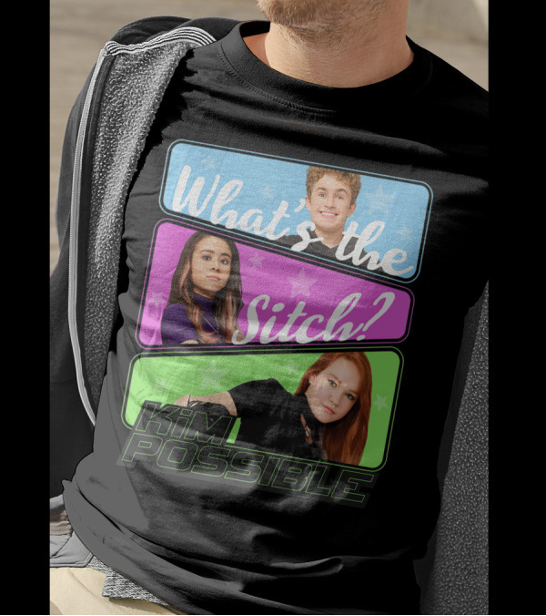 Disney Kim Possible What's The Sitch Three Block Design Stars T-Shirt