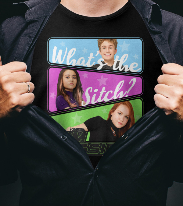 Disney Kim Possible What's The Sitch Three Block Design Stars T-Shirt