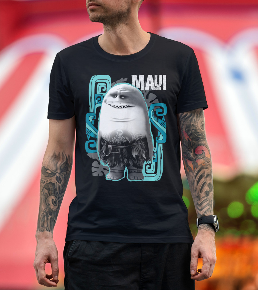 Disney Moana Maui Half Shark Transformation T-Shirt