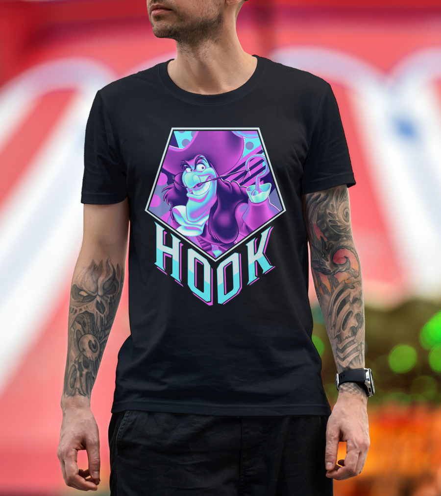Disney Peter Pan Captain Hook Neon Pop T-Shirt