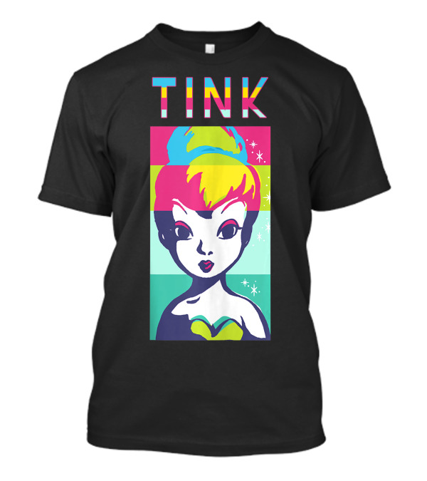 Disney Tinker Bell Colorful Pop Art Style TINK T-Shirt