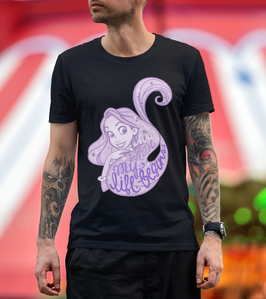 Disney Tangled Rapunzel Now When My Life Begins T-Shirt