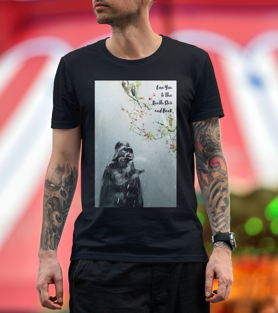 Love You to The Death Star and Back Darth Vader Star Wars T-Shirt