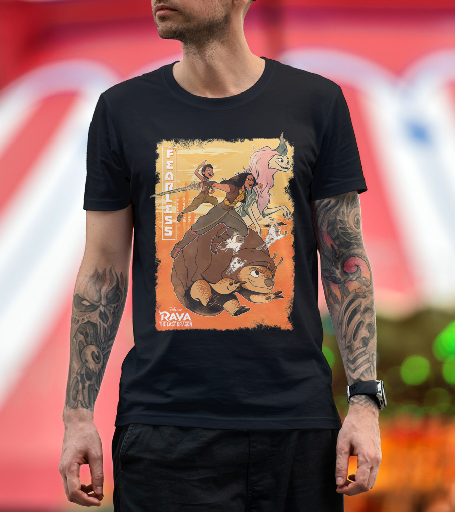 Disney Raya And The Last Dragon Fearless Group Adventure With Characters T-Shirt
