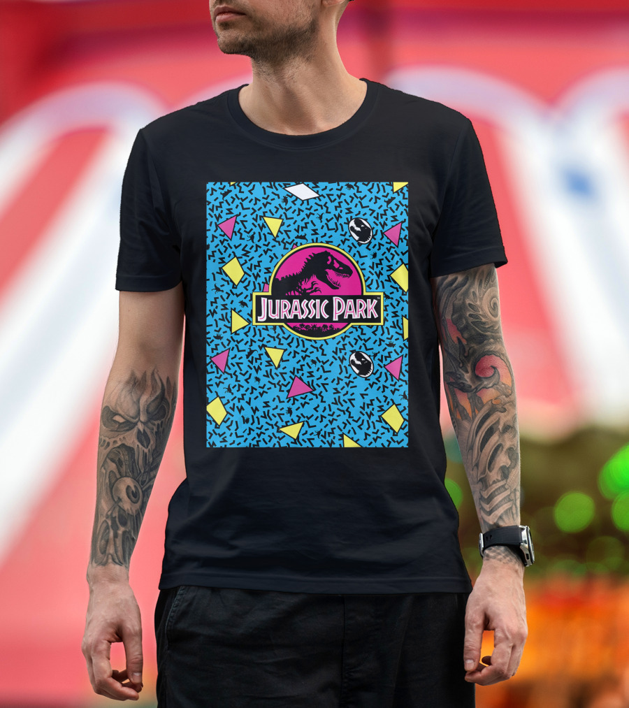 Jurassic Park Retro Colorful 90s T-Shirt