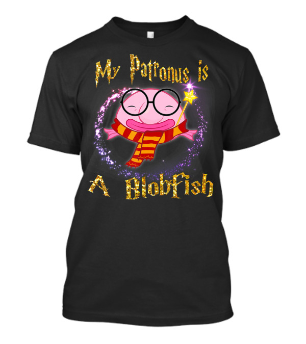 My Patronus Is A Blobfish Magic Wizardry Scarf Glasses Wand T-Shirt