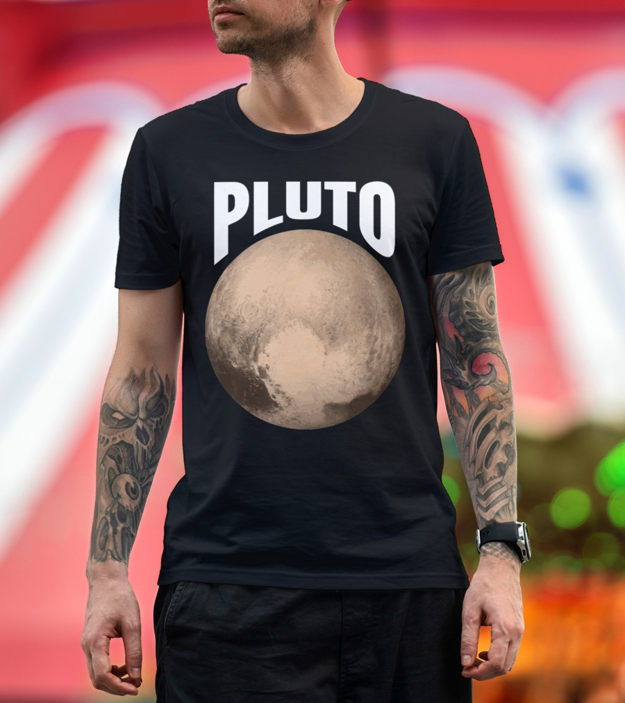 Pluto Solar System Space Planet T-Shirt