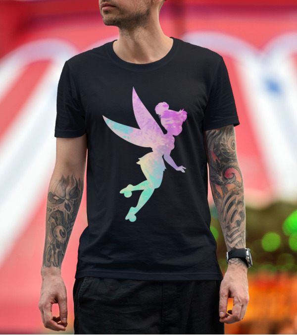 Premium T-Shirt: Disney Peter Pan Tinkerbell Tie Dye 90s Pastel T-Shirt Disney Peter Pan Tinkerbell Tie Dye 90s Pastel T-Shirt