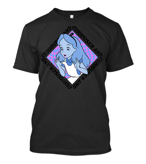 Disney Alice In Wonderland Curiouser And Curiouser Graphic Box Up T-Shirt