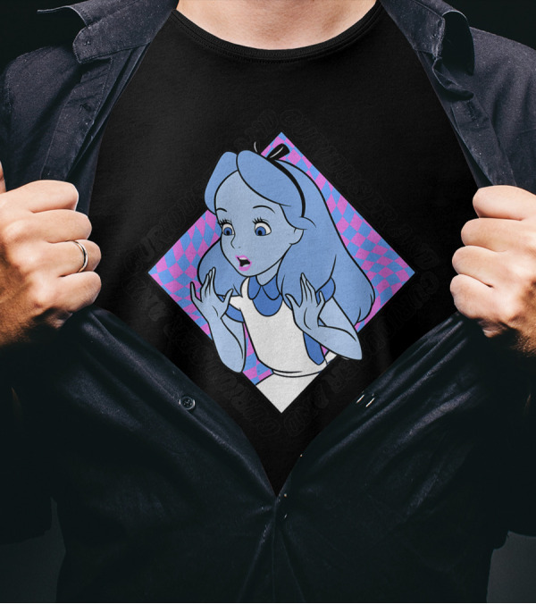 Disney Alice In Wonderland Curiouser And Curiouser Graphic Box Up T-Shirt