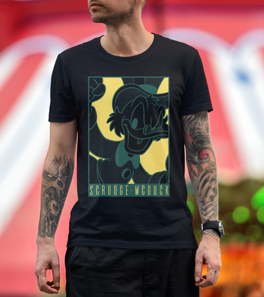 Scrooge McDuck Disney Ducktales Comic Style Retro T-Shirt