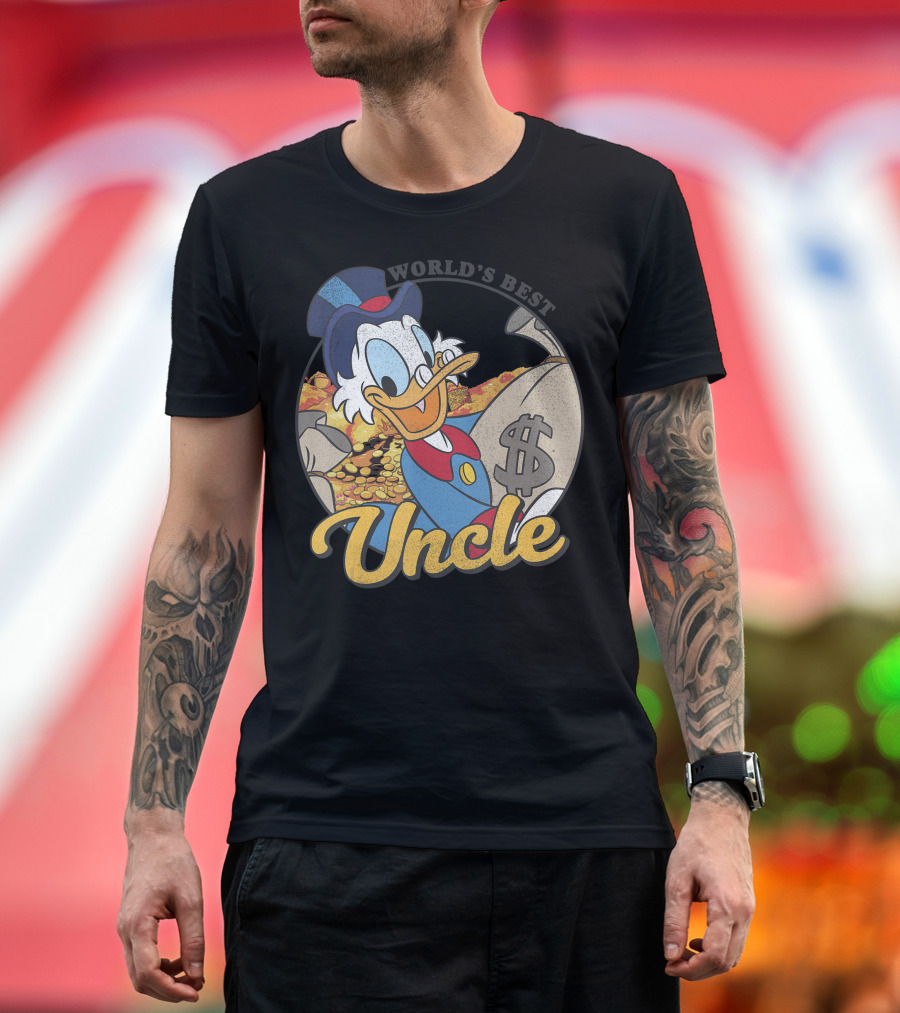 World's Best Uncle Disney DuckTales Scrooge McDuck T-Shirt