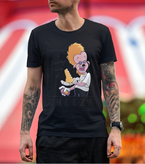 Premium T-Shirt: Disney Goofy Movie The Leaning Tower of Cheeza T-Shirt Disney Goofy Movie The Leaning Tower of Cheeza T-Shirt
